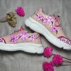 hand painted sneakers petal kick
