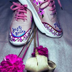 hand painted sneakers petal kick