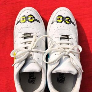 hand painted sneakers minion shoes