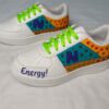 hand painted sneakers colour bomb