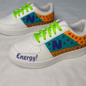 hand painted sneakers colour bomb