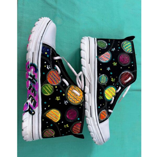 Hand Painted Sneakers - Cosmic Drip