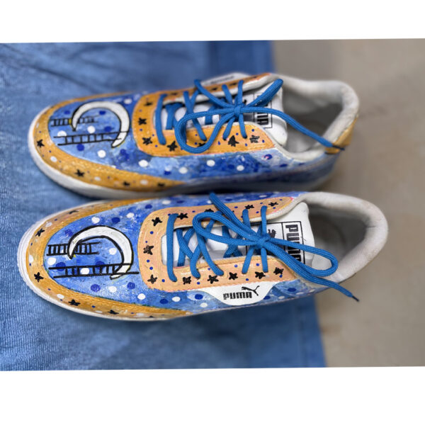 Hand Painted Sneakers - Galaxy
